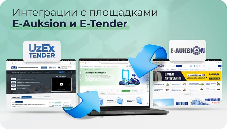 Интеграции корпоративного сайта для АКБ «Микрокредитбанк» с площадками E-Auksion и E-Tender